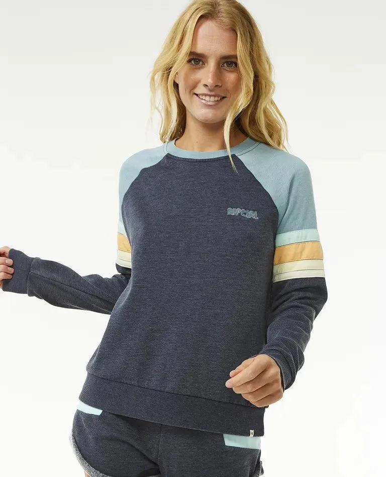 Rip Curl Surf Revival Raglan Crew Dark Navy