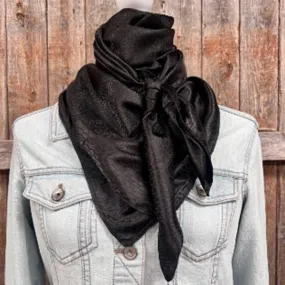 Rodeo Drive Black Jacquard Wild Rag