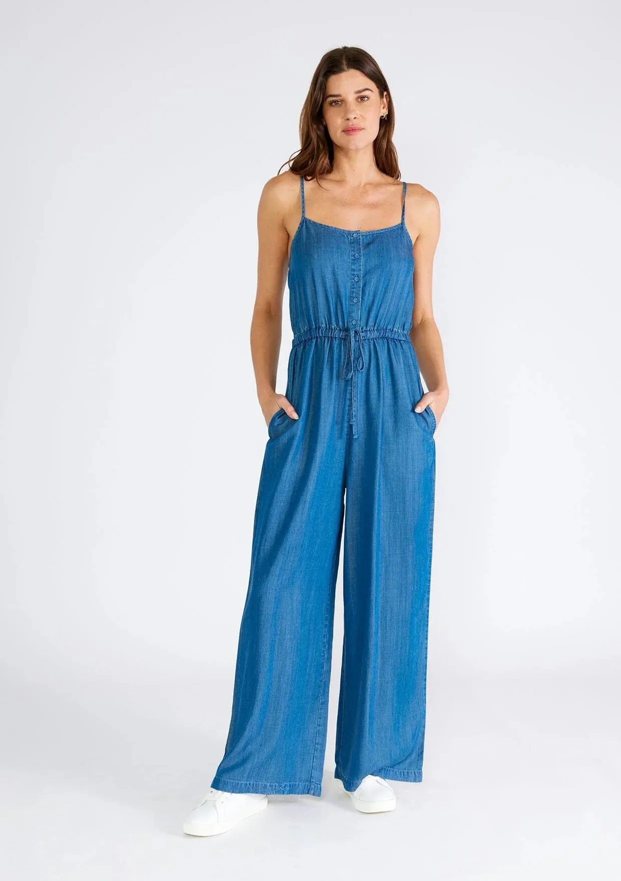 Roll With It Tencel Jumpsuit - Vintage Wash