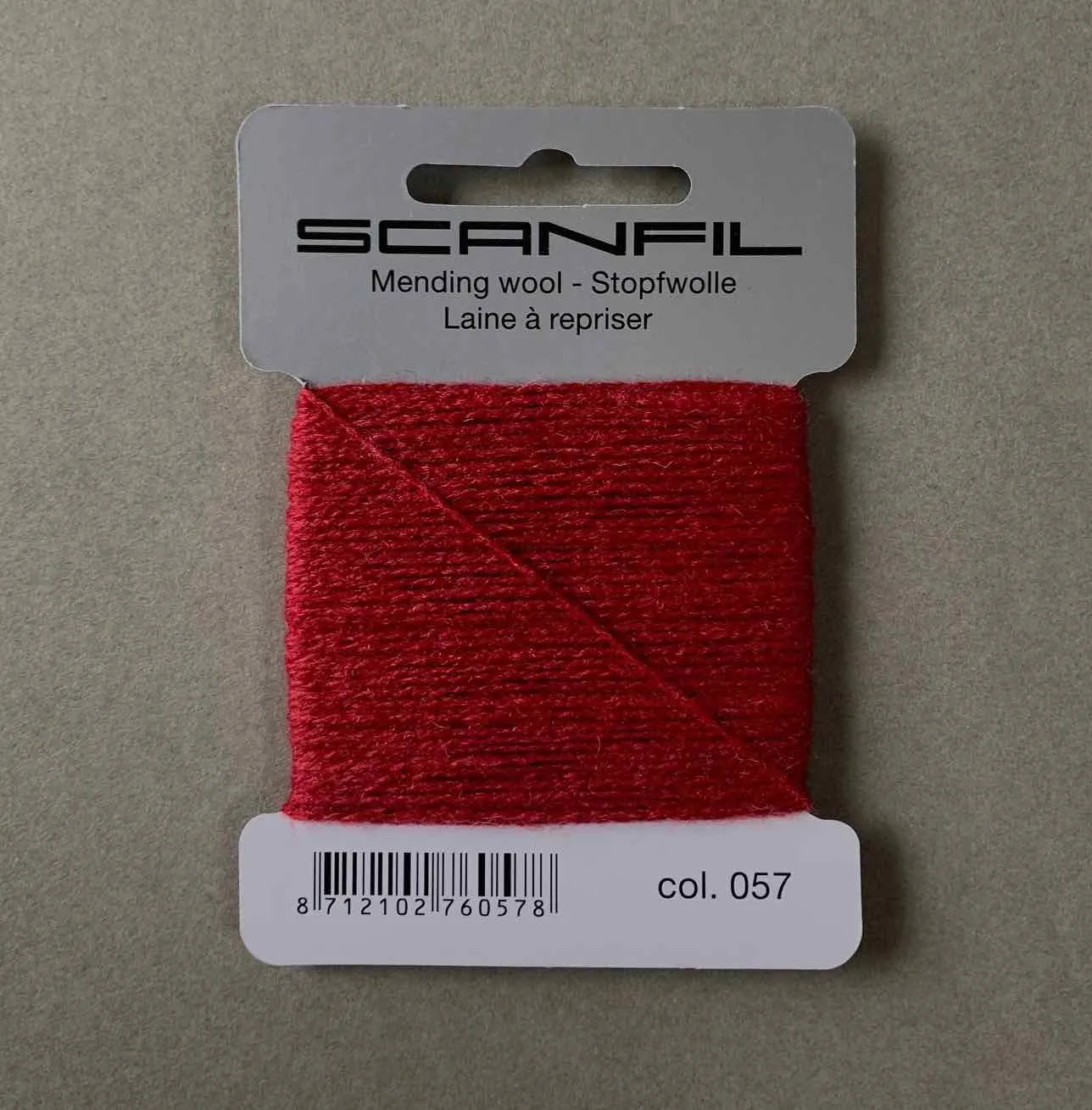 SCANFIL  Wool Darning Thread  Burgundy