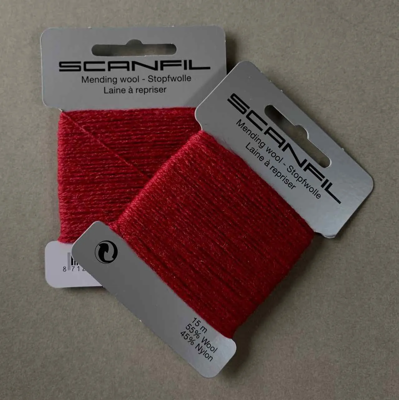 SCANFIL  Wool Darning Thread  Burgundy