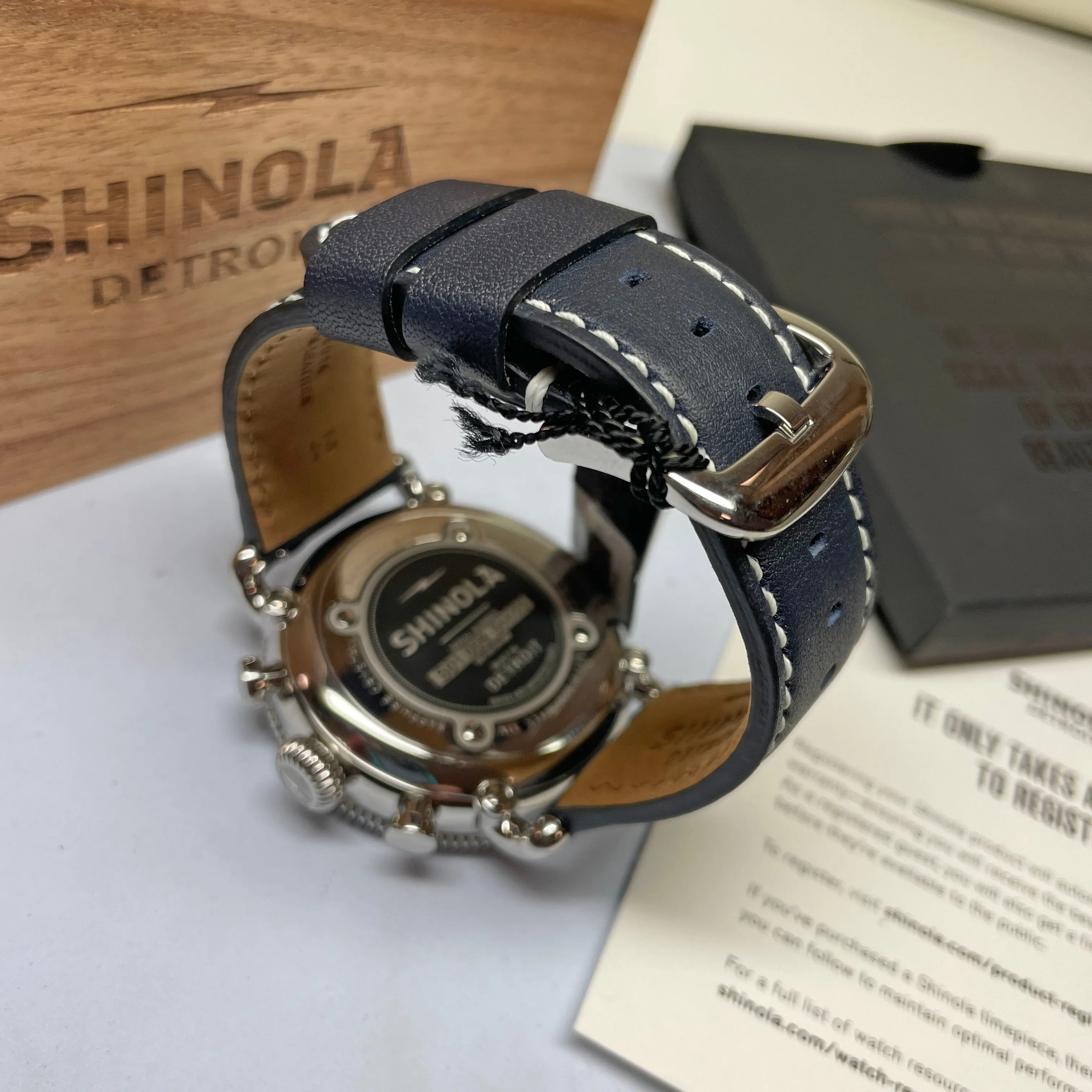 Shinola 48MM Runwell Sport Chrono Blue Dial Watch S0120194489