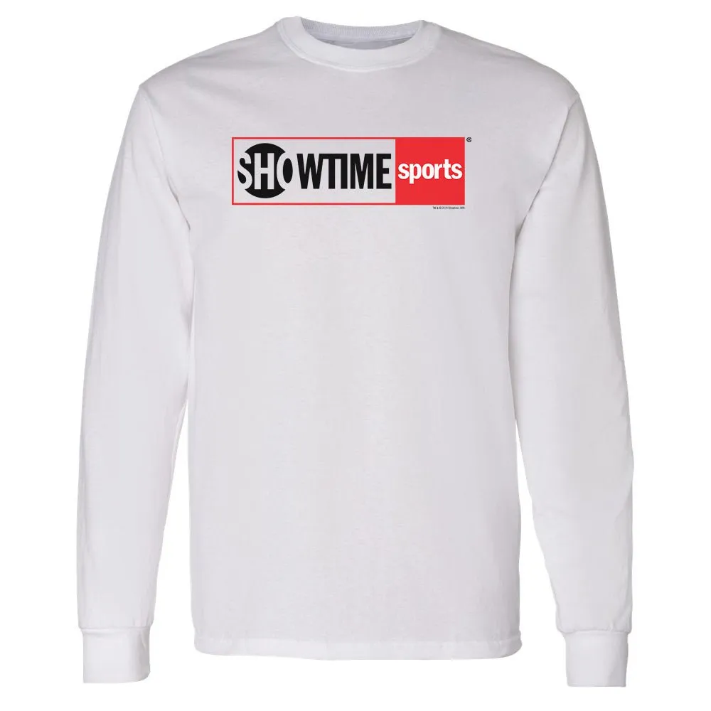 SHOWTIME Sports Red Outline Logo Adult Long Sleeve T-Shirt