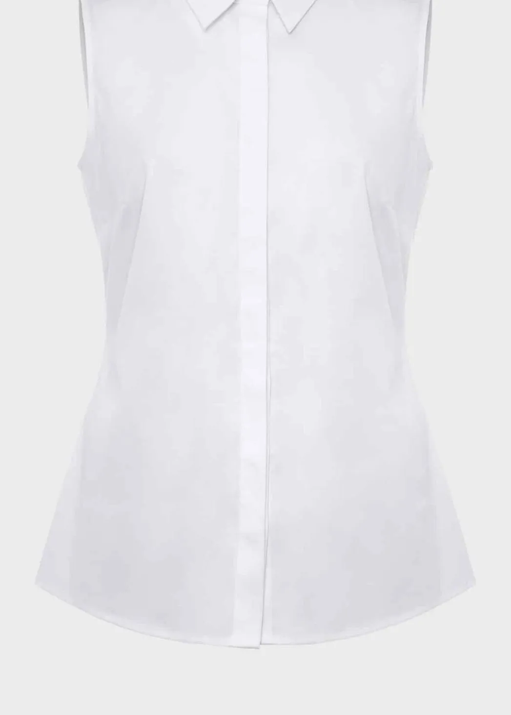 Sleeveless Vic Shirt 0123/6573/9083l00 White