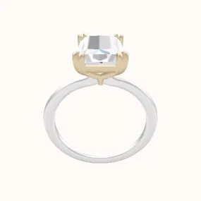 Solitaire Engagement Ring With Double Prongs Head