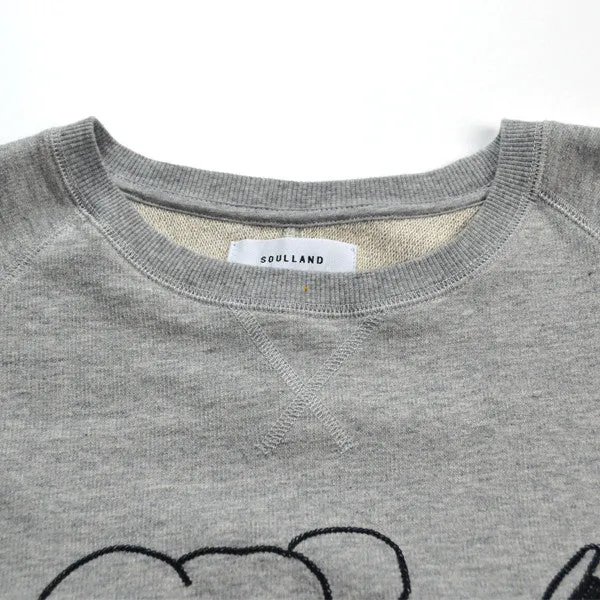 Soulland – Babar Sweat Special – Grey Melange / Black