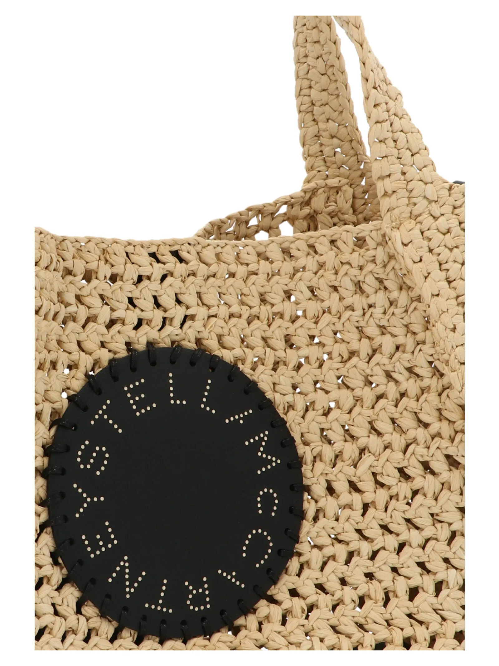 Stella McCartney Logo Patch Woven Tote Bag