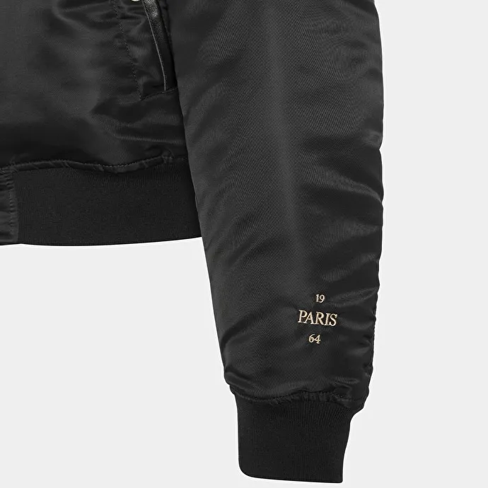 The Jonak Bomber - Jonak x Schott in black nylon