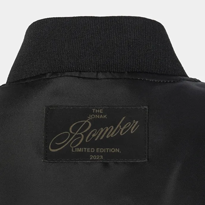 The Jonak Bomber - Jonak x Schott in black nylon