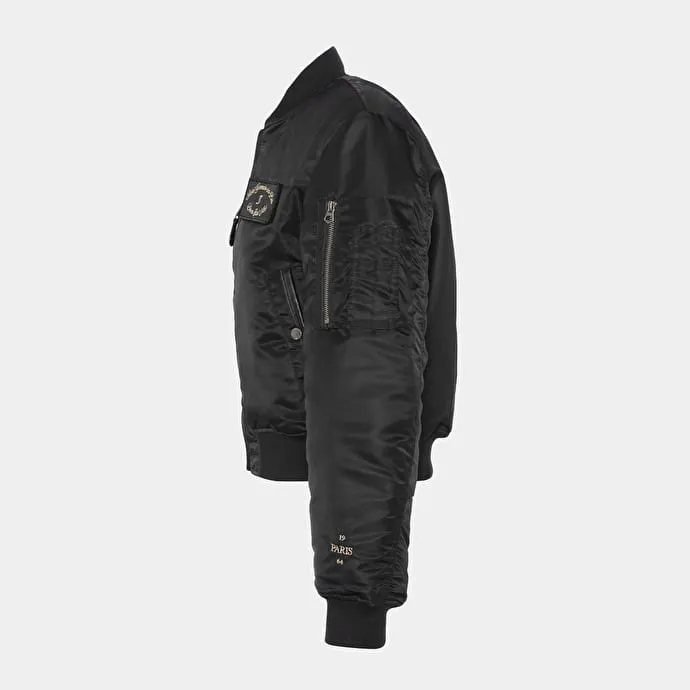 The Jonak Bomber - Jonak x Schott in black nylon