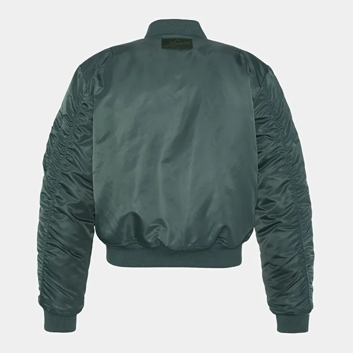 The Jonak Bomber - Jonak x Schott in green nylon