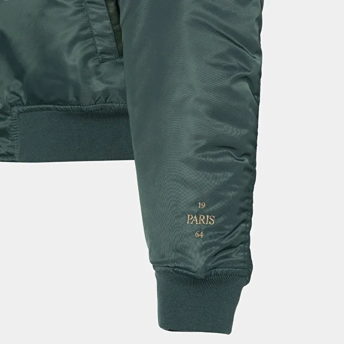 The Jonak Bomber - Jonak x Schott in green nylon