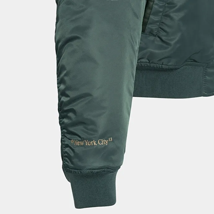 The Jonak Bomber - Jonak x Schott in green nylon