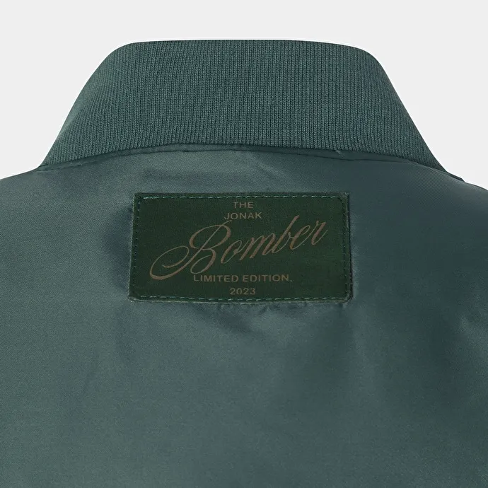 The Jonak Bomber - Jonak x Schott in green nylon