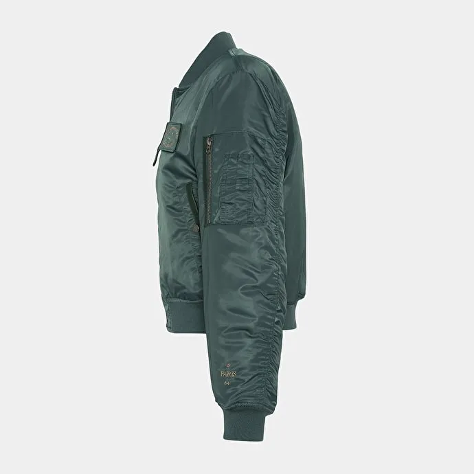 The Jonak Bomber - Jonak x Schott in green nylon