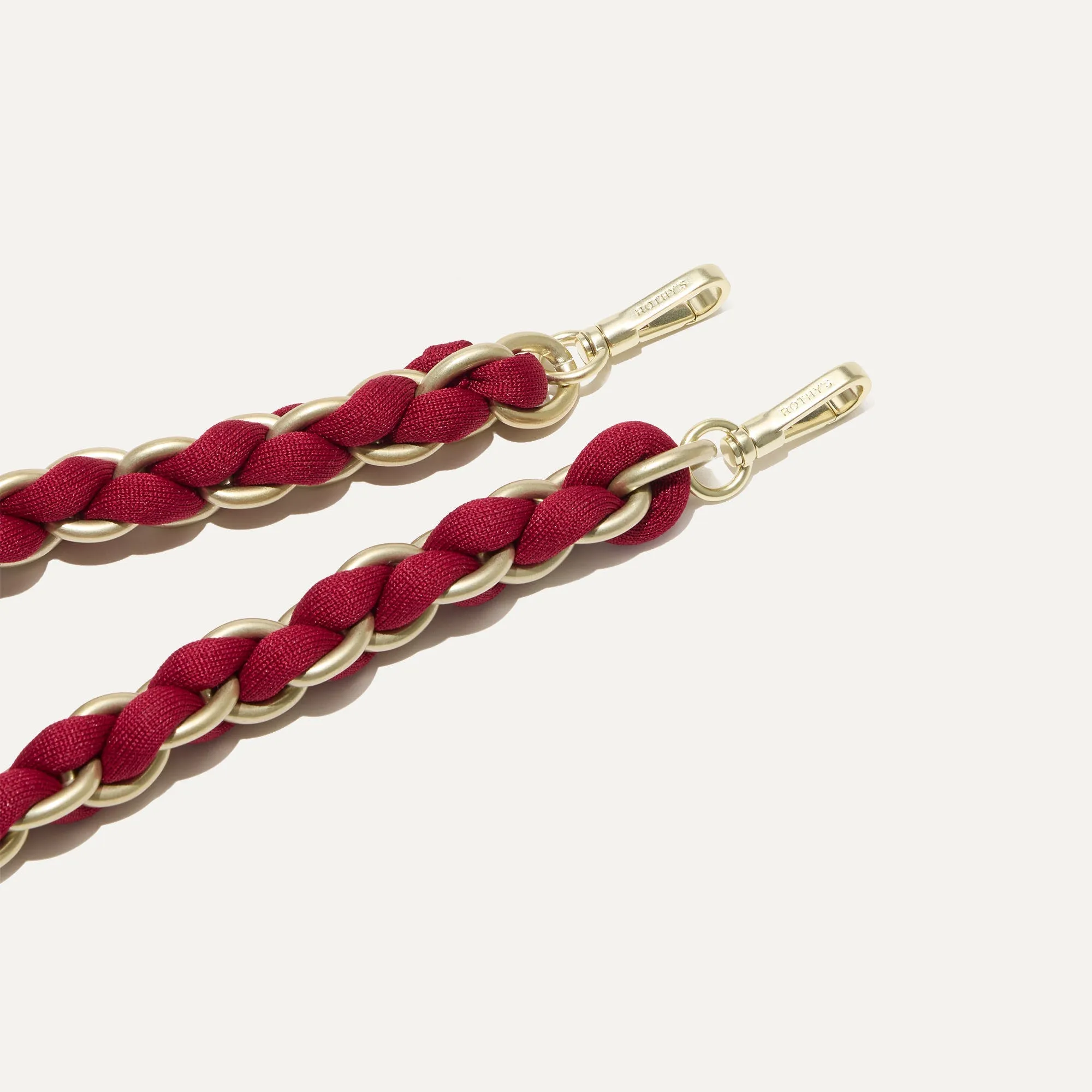 The Shoulder Strap in Cranberry Chain