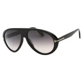 Tom Ford Camillo FT0988 Sunglasses Shiny Black / Gradient Smoke