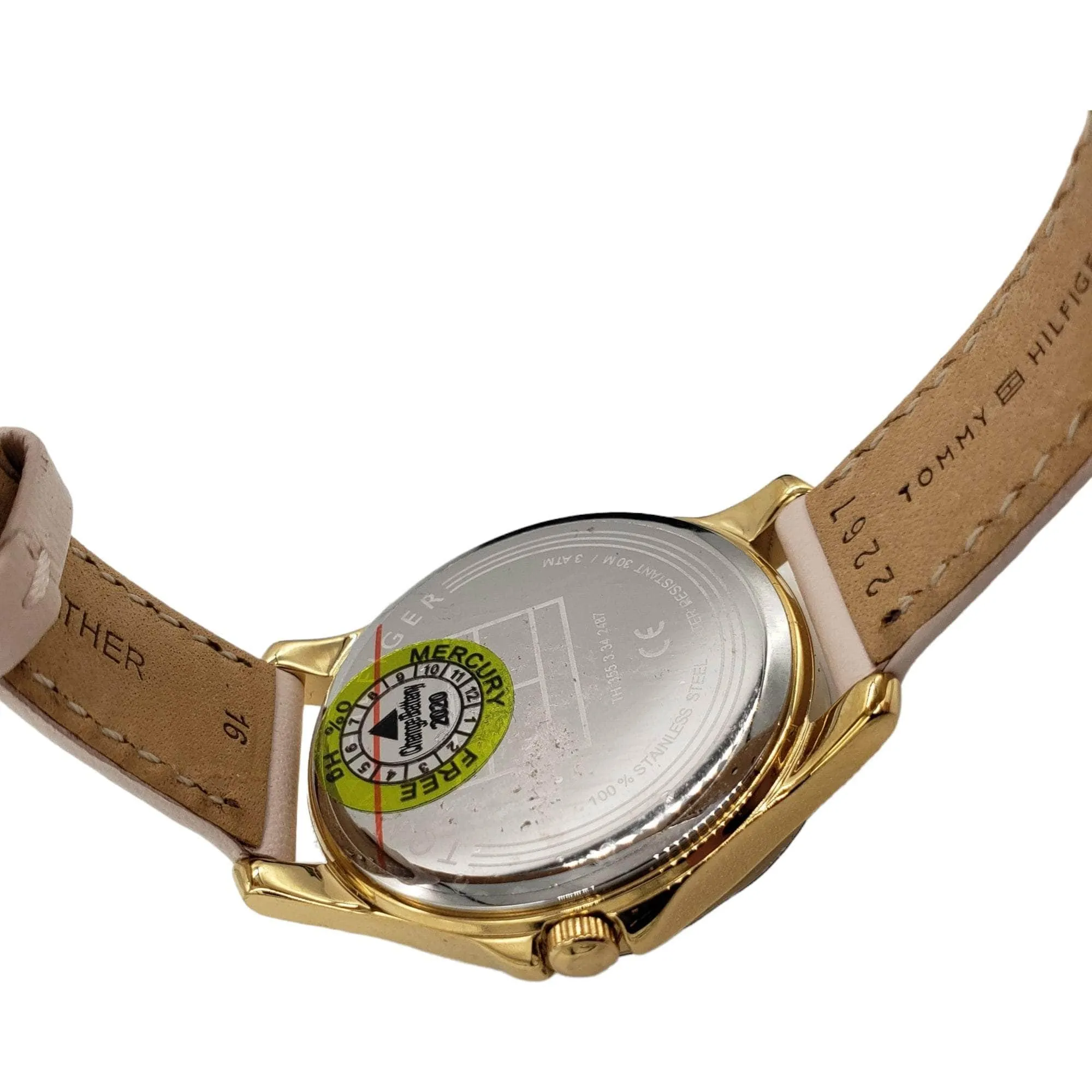 Tommy Hilfiger Cream & Gold Watch