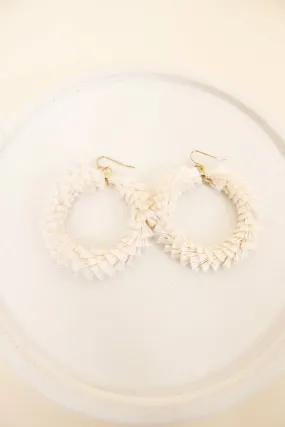 Twirl Around Earrings, Ivory