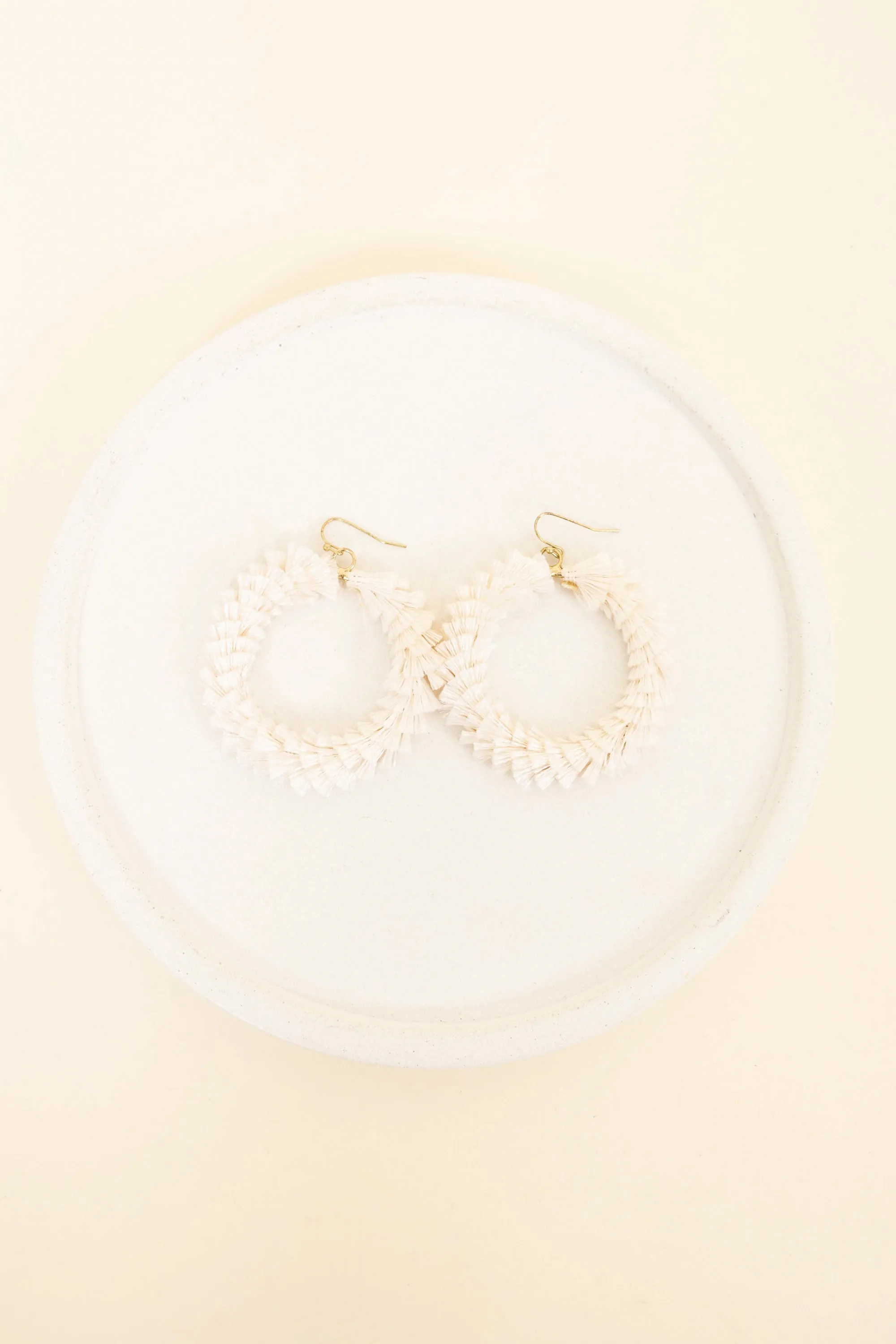 Twirl Around Earrings, Ivory