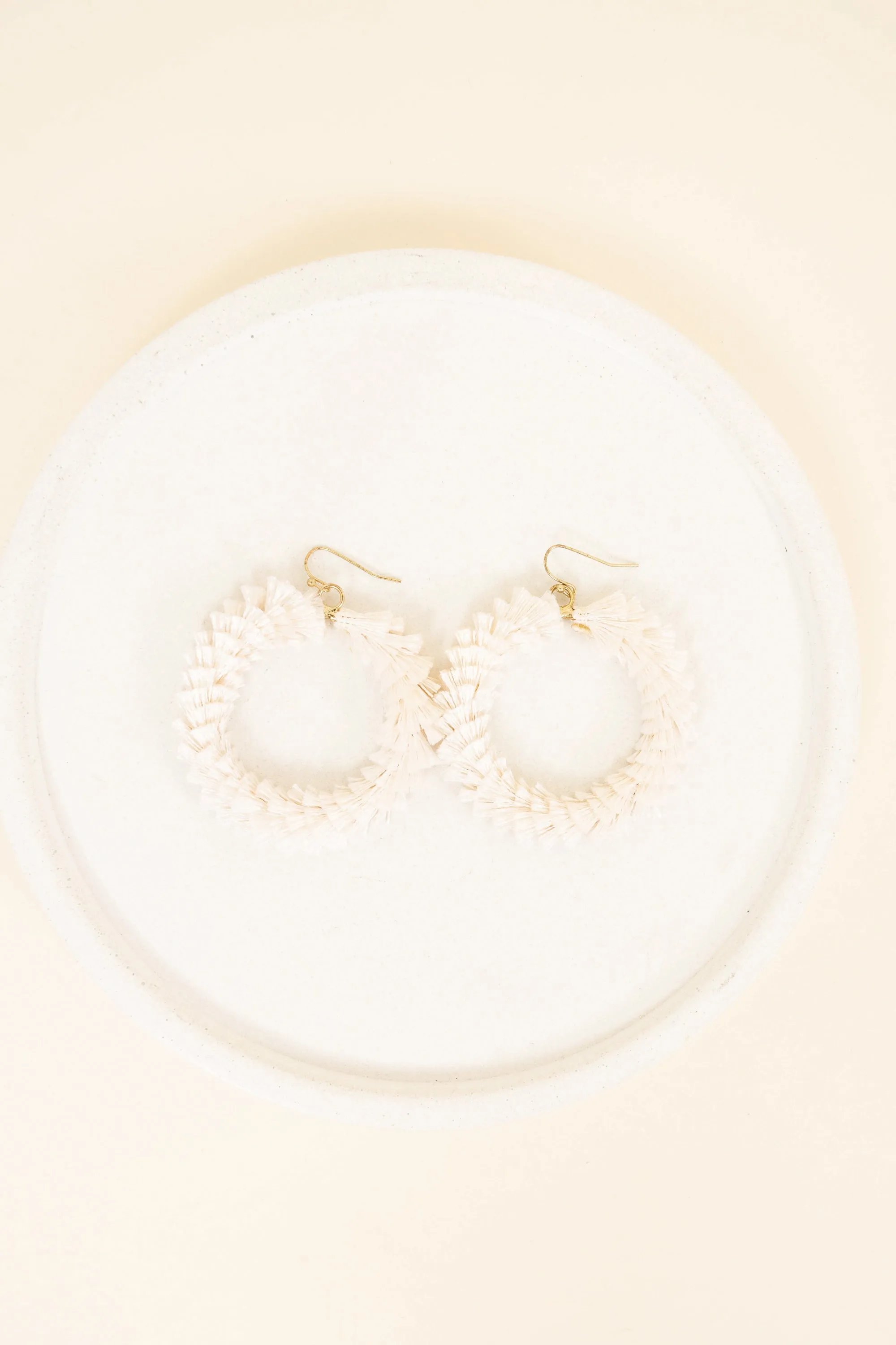 Twirl Around Earrings, Ivory