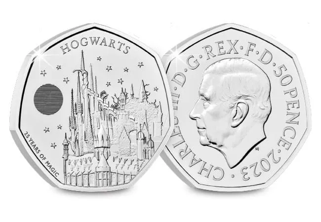 UK 2023 Hogwarts School 50p BU Coin