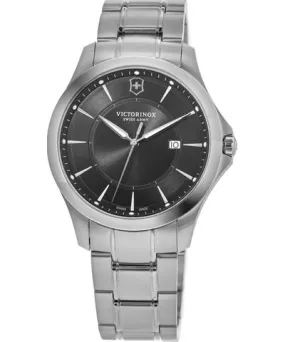 Victorinox Swiss Army Alliance Quartz Black Dial Steel Men's Watch 241909