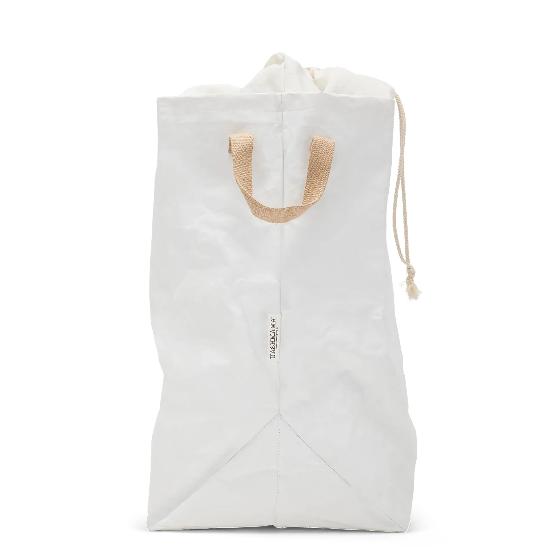 Washable Paper Lapo Laundry Bag in White