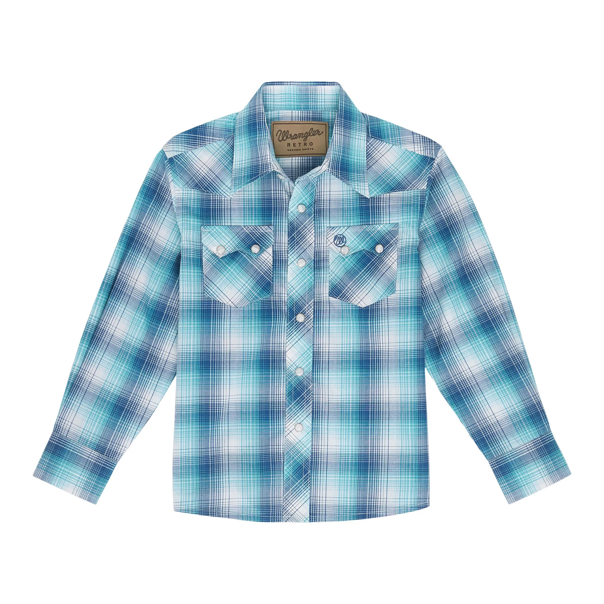 Wrangler Boy's Retro Pearl Snap Long Sleeve