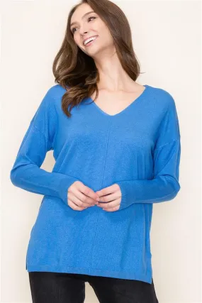 Your Favorite Vneck Sweater - Cobalt